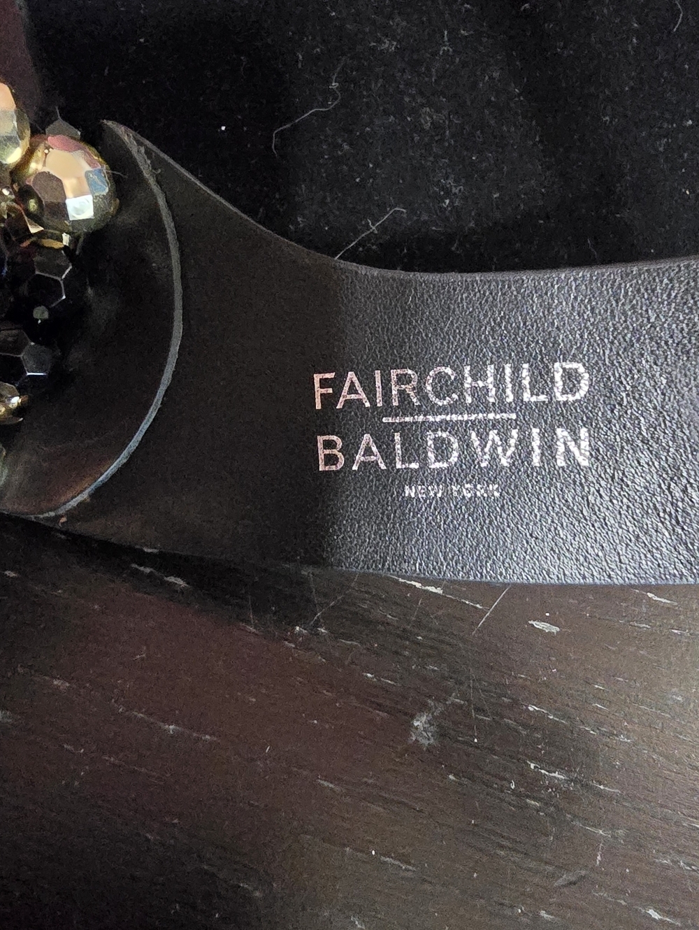 Fairchild Baldwin Gold Black Multi Strand Bead Collar Necklace - Picture 6 of 7